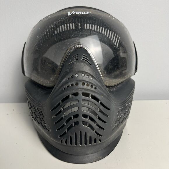 V-Force Other - V-Force Grill 2.0 Paintball Mask - Black - Clear Visor - Adjustable Sizing